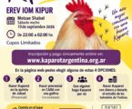 Kaparot este Motzaé Shabat en Capital o en Ezeiza